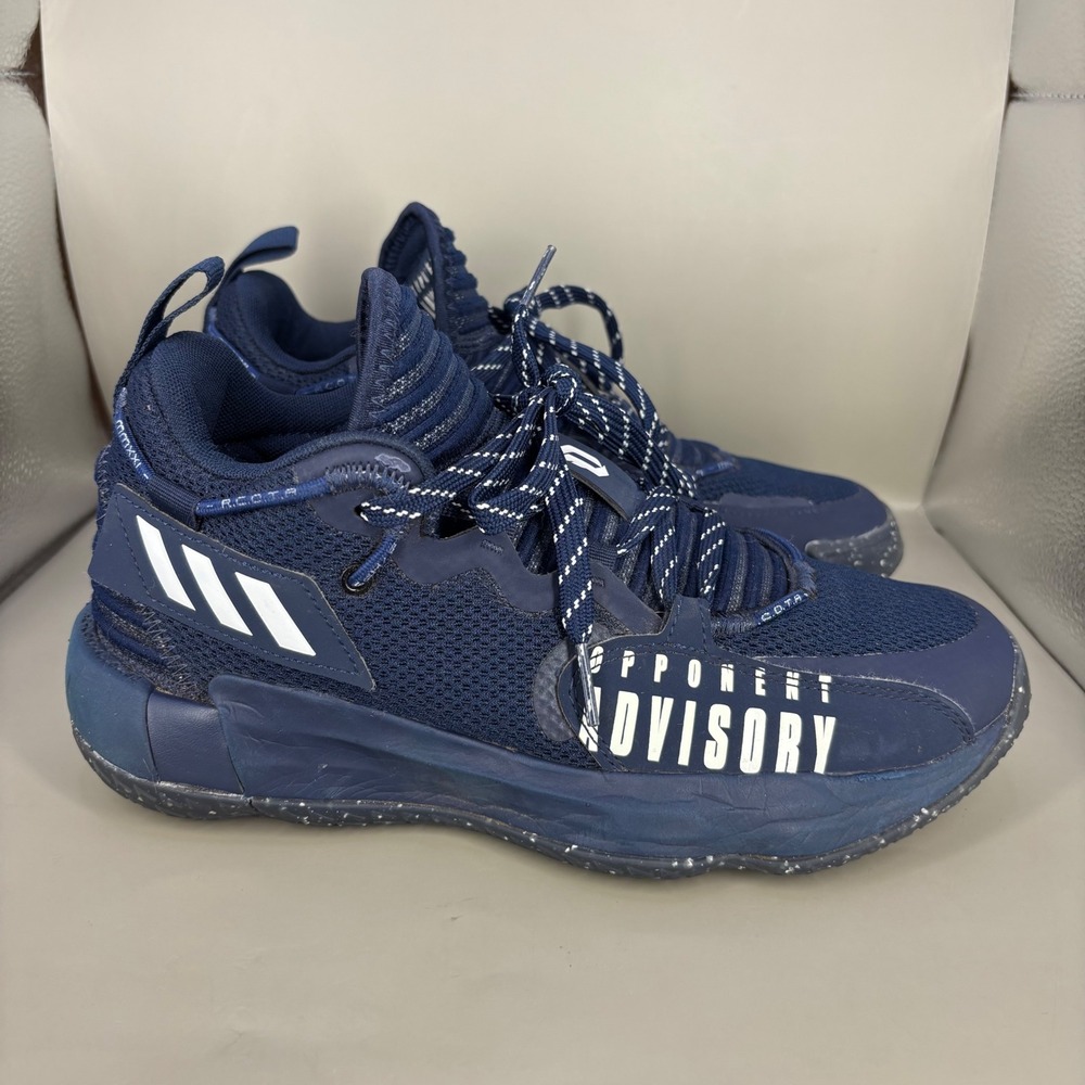 Adidas Dame 7 EXTPLY Opponent Advisory Navy Blue Basketball Shoes H68988 Size 6